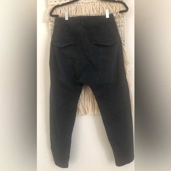 Nili Lotan Tel Aviv Cropped Cotton Ankle Pant Trouser Carbon Grey Size 0 - Picture 5 of 7